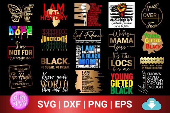 20 Afro Bundle SVG: Black Excellence for Embroidery
