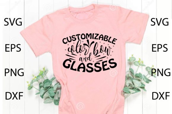 Customizable Color Bow and Glasses SVG Review