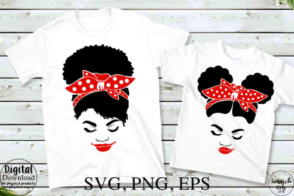 Messy Dutt Mom and Afro Puff Girl SVG Review